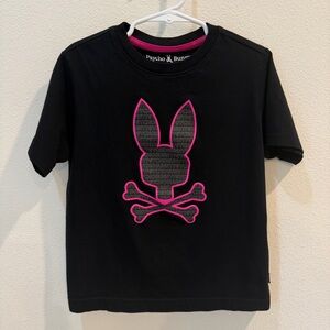 Psycho Bunny Graphic Tee Tshirt Kids Boys Size XS 5-6 Pima Cotton